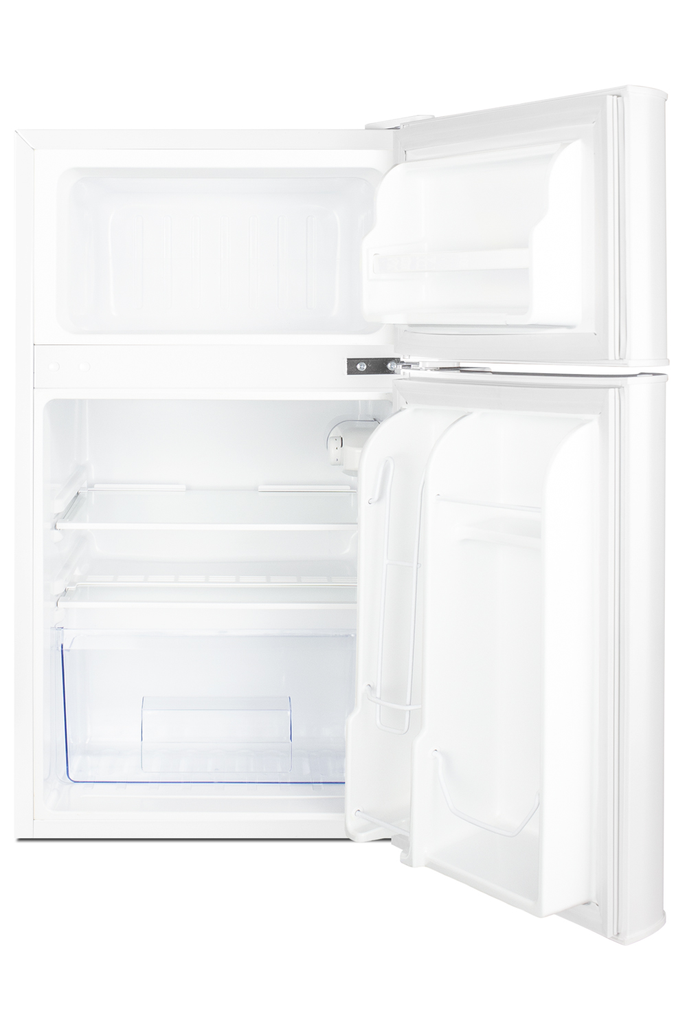 ENERGY STAR certified counter height 2-door refrigerator-freezer in white